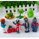 Набір №1 персонажів з гри "Plants vs Zombies" (Рослини проти зомбі),  8 шт, для дітей