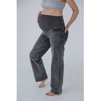 Джинси прямого крою для вагітних (сірі) 38000